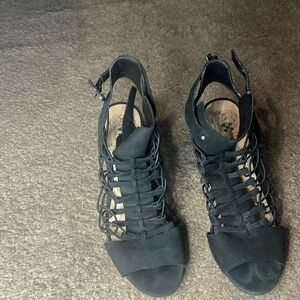 Strappy heeled sandals